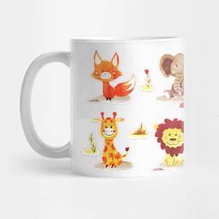 Animal Watercolor Funny Mug